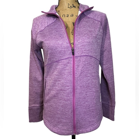 Reebok‎ Purple Zip Up Light Running Jacket size Small Women's - Picture 1 of 5